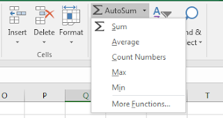 Menggunakan Rumus Excel Melalui AutoSum